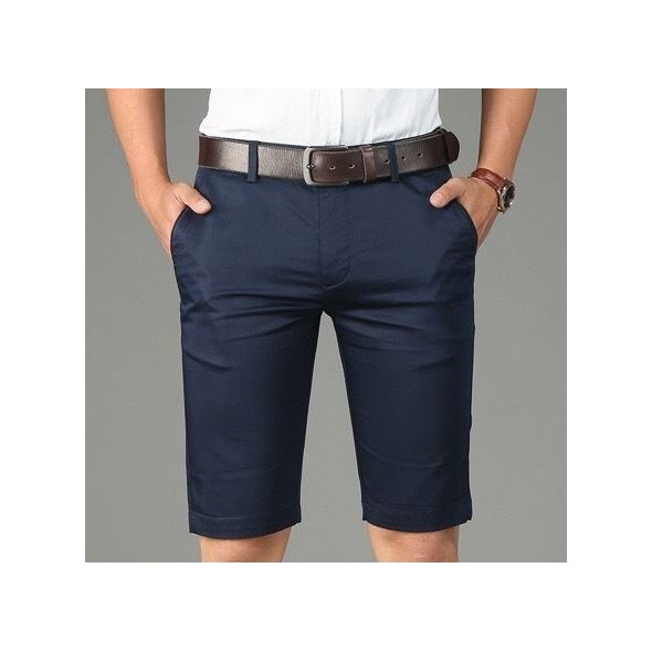 Short dark blue Homme Stretch